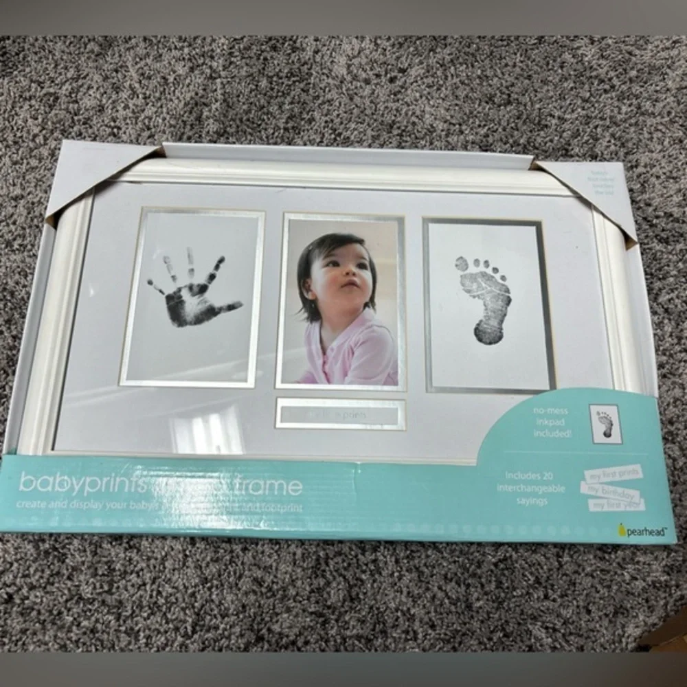 Pearhead Babyprints Frame - Classic White